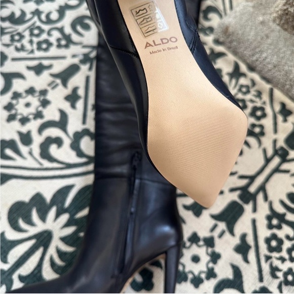 Aldo Black Over the Knee thigh high boots - Picture 3 of 3